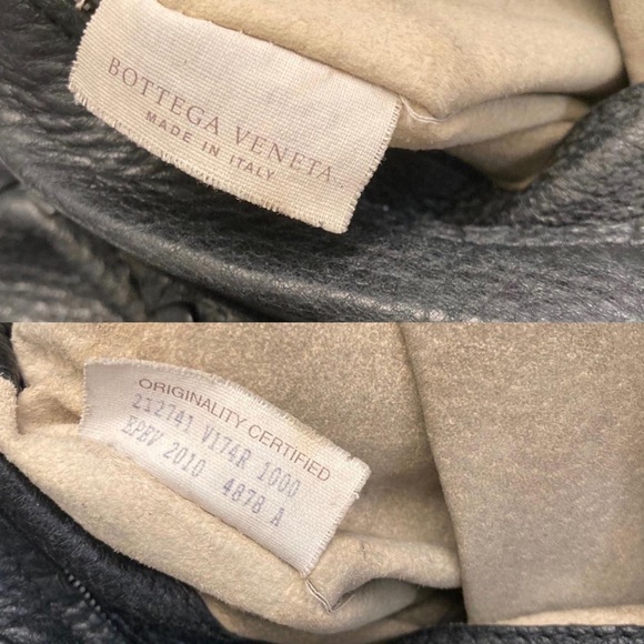 Authentic 2010 Bottega Veneta Large Intrecciato Cervo Hobo in black leather - Picture 2 of 8